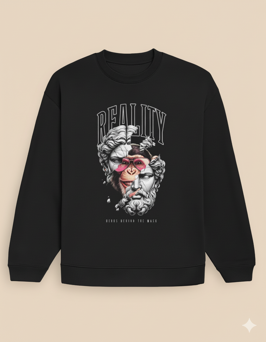 Reality Unisex Oversized Sweatshirt
