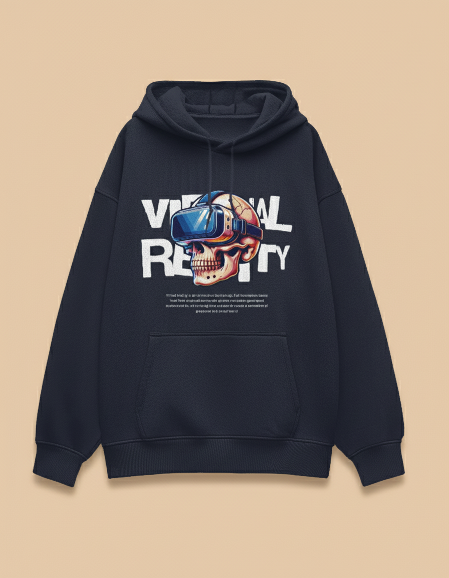 Virtual Reality Unisex Oversized Hoodie